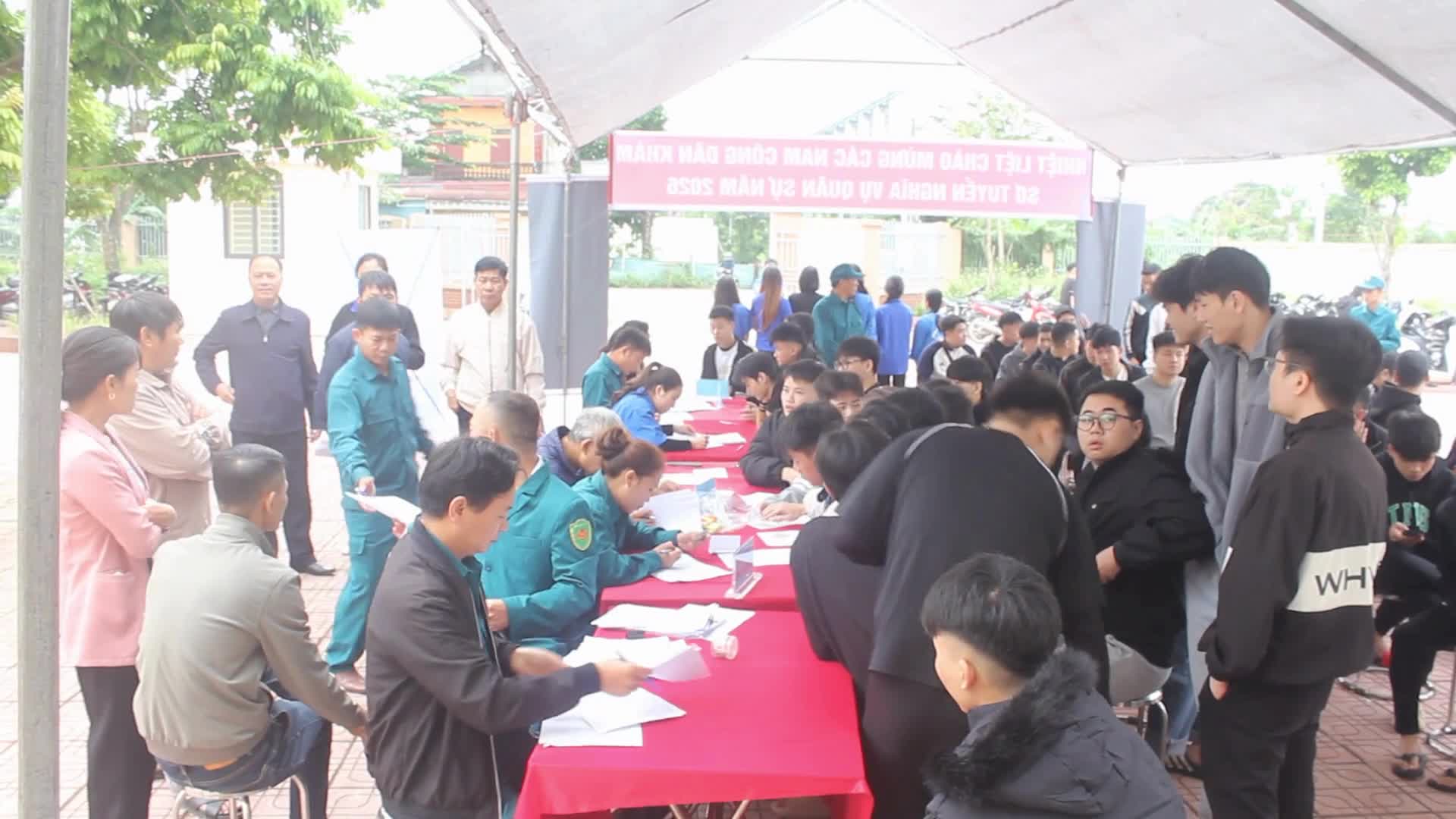 Hội đồng Nghĩa vụ quân sự Xã Hoà Phú tổ chức khám sơ tuyển sức khỏe nghĩa vụ quân sự và nghĩa vụ công an nhân dân năm 2026