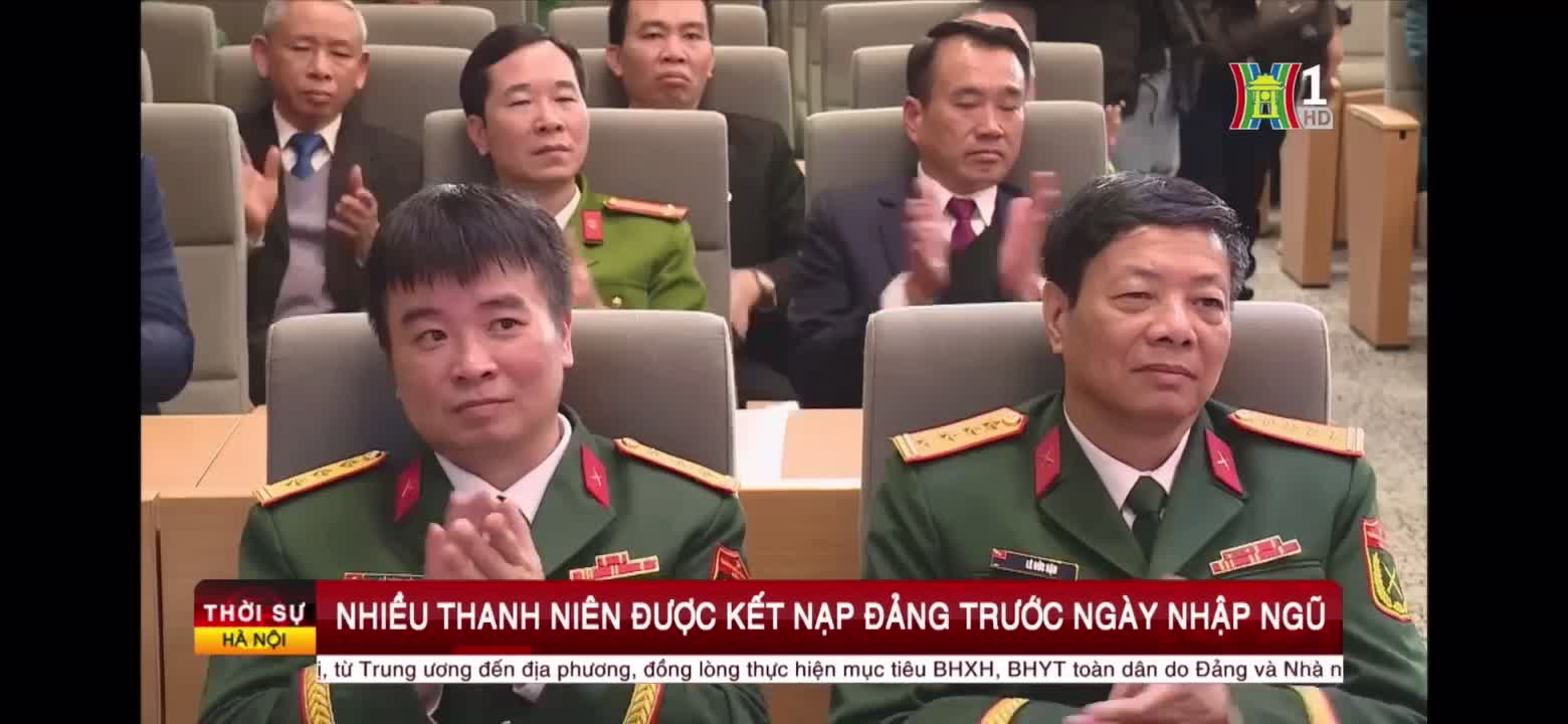 Nhiều thanh niên được kết nạp Đảng trước ngày nhập ngũ