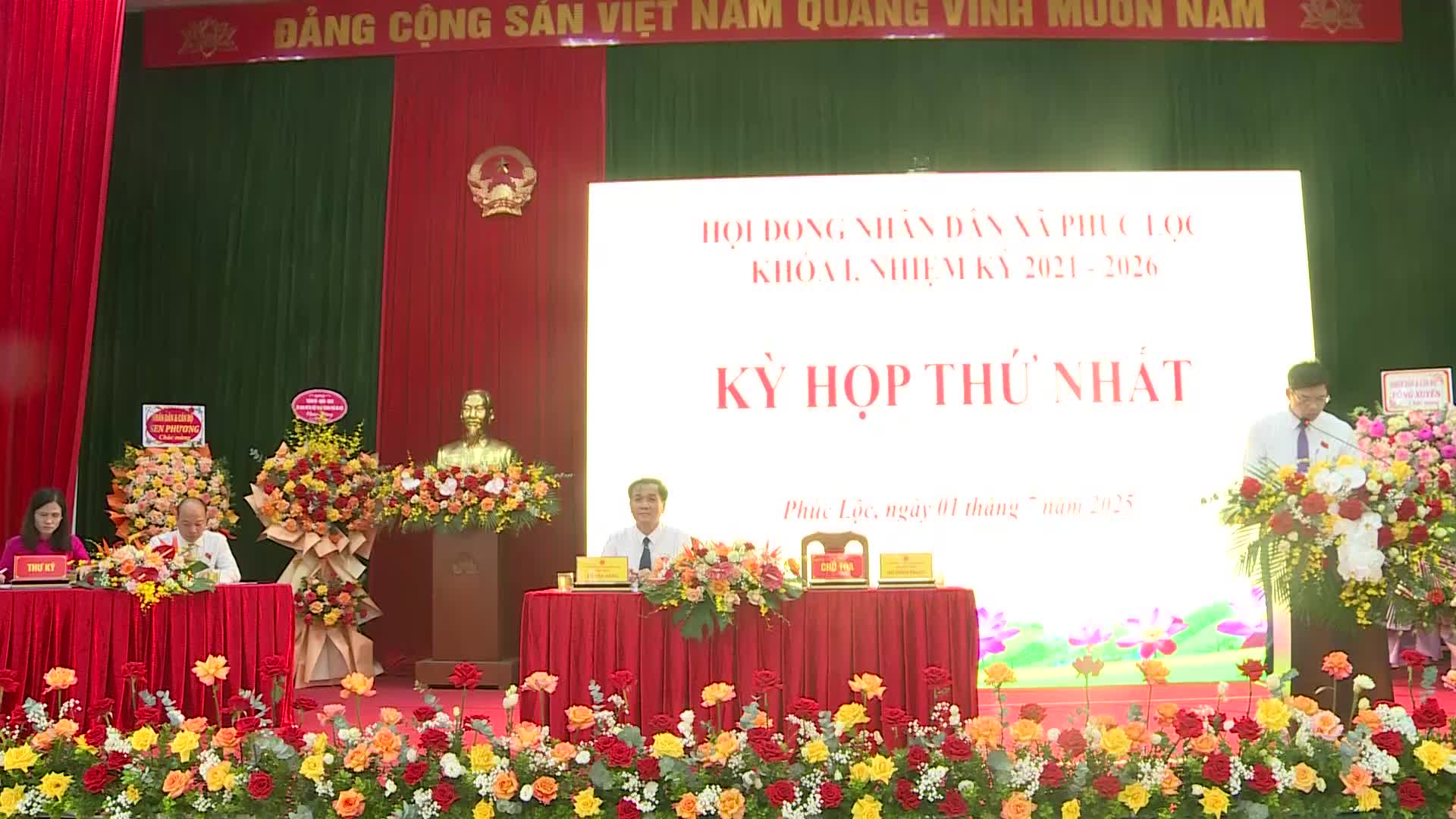 HĐND xã Phúc Lộc tổ chức Kỳ họp lần thứ nhất khóa I, nhiệm kỳ 2021 - 2026