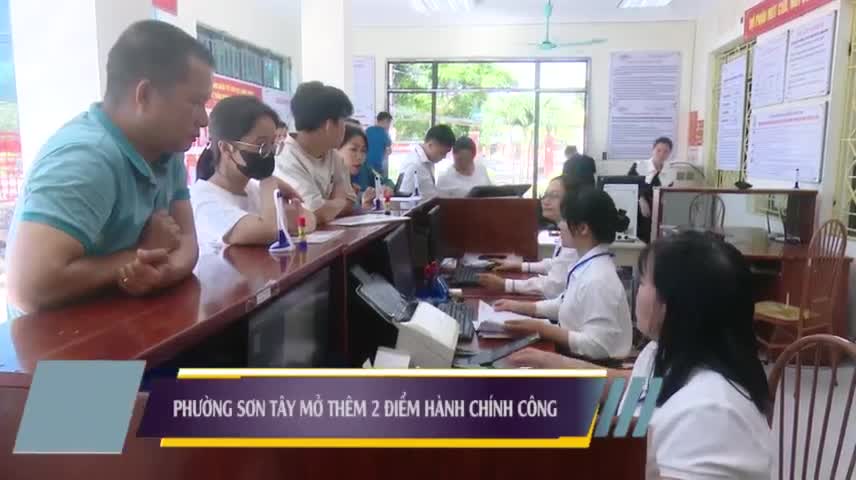 Người dân phấn khởi khi phường Sơn Tây mở thêm 2 điểm tiếp nhận hành chính công