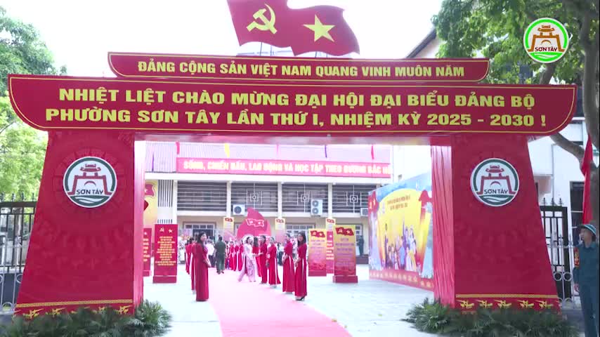 SƠN TÂY TỔ CHỨC THÀNH CÔNG ĐẠI HỘI ĐẠI BIỂU ĐẢNG BỘ PHƯỜNG LẦN THỨ I, NHIỆM KỲ 2025-2030