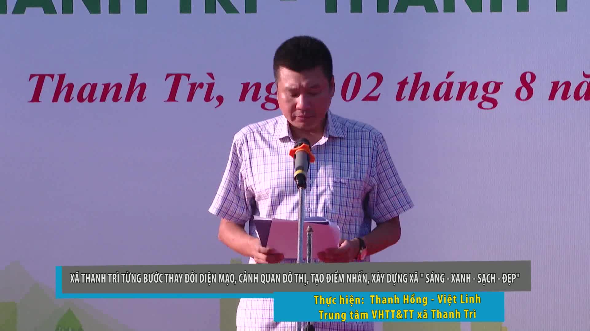 Lễ ra quân tổng vệ sinh môi trường trên địa bàn xã Thanh Trì