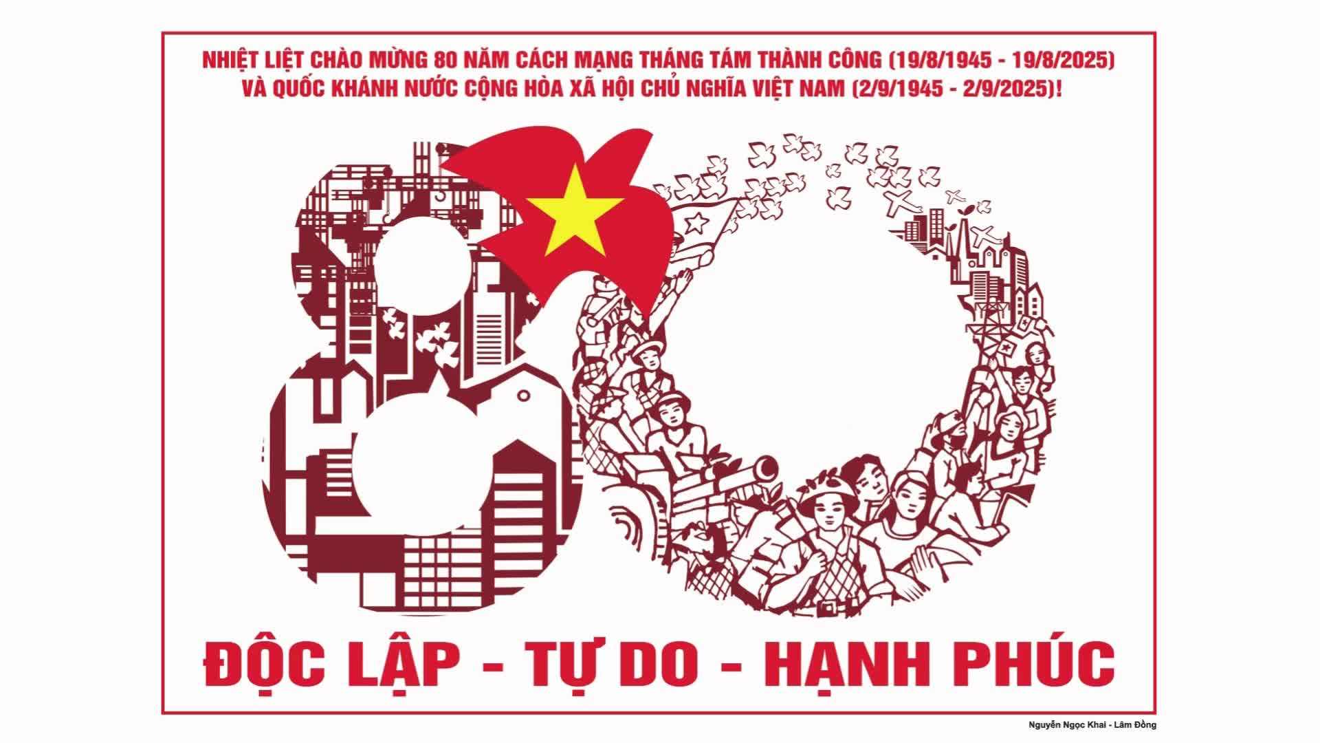 Kỷ niệm 80 năm Cách mạng Tháng Tám thành công (19/8/1945-19/8/2025) và Quốc khánh nước Cộng hòa xã hội chủ nghĩa Việt Nam (2/9/1945-2/9/2025)