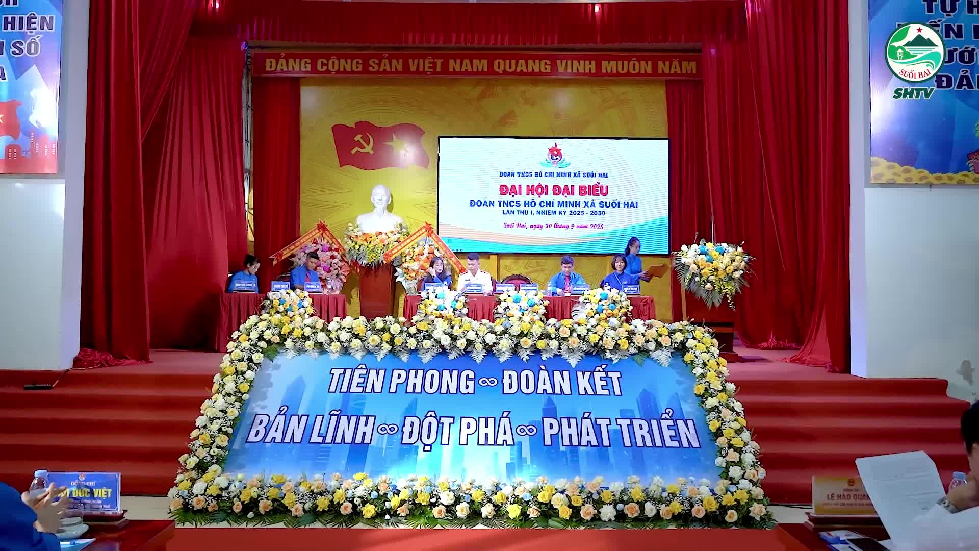 Đại hội Đoàn TNCS Hồ Chí Minh xã Suối Hai lần thứ I, nhiệm kỳ 2025 – 2030 thành công tốt đẹp