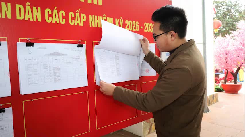 Tuyên truyền ngày bầu cử đại biểu Quốc hội khoá XVI và đại biểu HĐND các cấp nhiệm kỳ 2026 - 2031