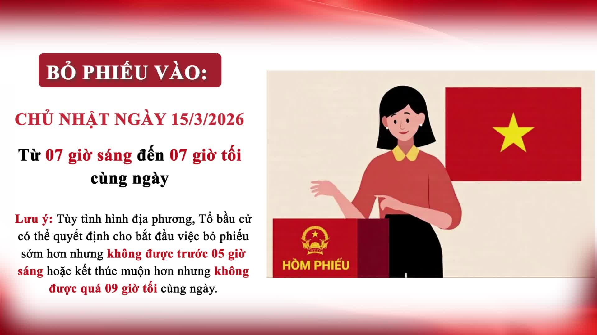 Tìm hiểu các quy định pháp luật về Bầu cử qua 05 video tuyên truyền trực quan (Video 3 - Một số quy định nguyên tắc, trình tự bỏ phiếu bầu cử)