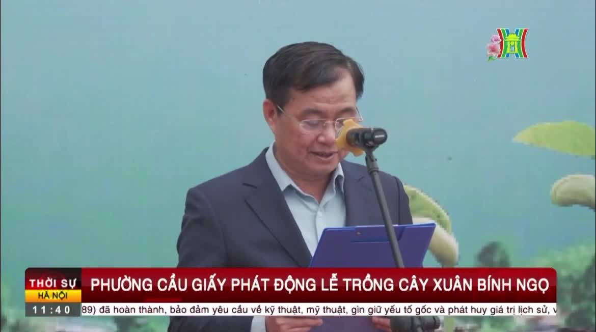 CẦU GIẤY: PHÁT ĐỘNG TẾT TRỒNG CÂY, CHUNG TAY KIẾN TẠO ĐÔ THỊ XANH BỀN VỮNG