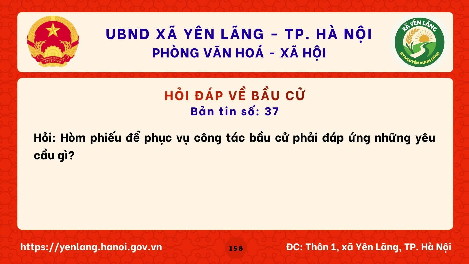 BẢN TIN 37 HỎI ĐÁP VỀ BẦU CỬ QUỐC HỘI KHÓA XVI VÀ HĐND CÁC CẤP NHIỆM KỲ 2026-2031