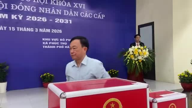 XÃ PHÚC THỌ HOÀN THÀNH 100% TỶ LỆ CỬ TRI THAM GIA BỎ PHIẾU