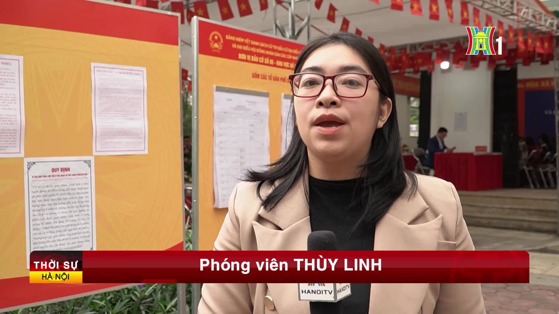 Không khí bầu cử tại phường Yên Sở