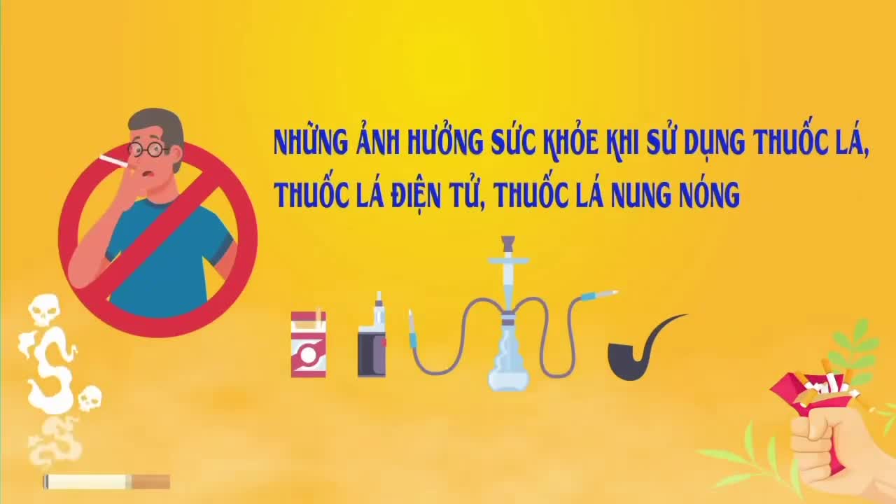 NHỮNG ẢNH HƯỞNG SỨC KHOẺ KHI SỬ DỤNG THUỐC LÁ, THUỐC LÁ ĐIỆN TỬ, THUỐC LÁ NUNG NÓNG