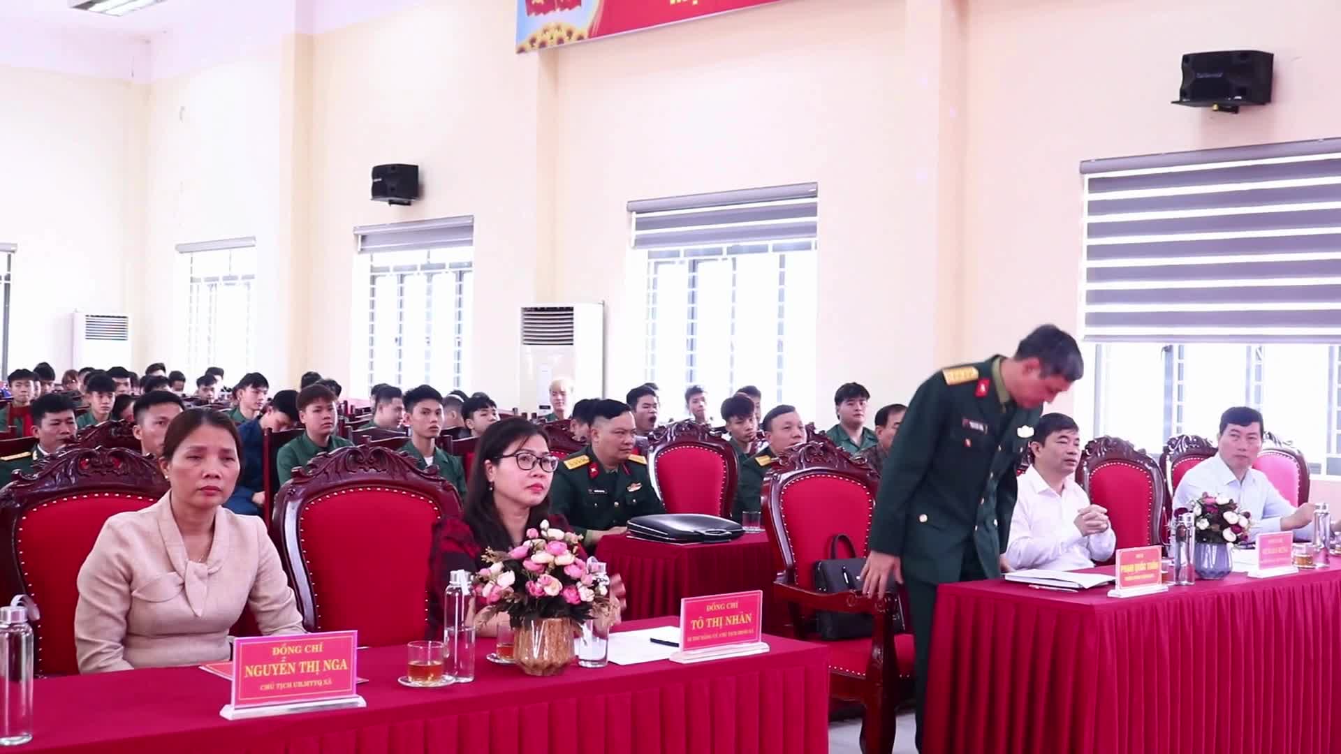 Tin truyền hình: xã Hòa Phú tổ chức Hội nghị gặp mặt, động viên và tặng quà tân binh chuẩn bị lên đường nhập ngũ