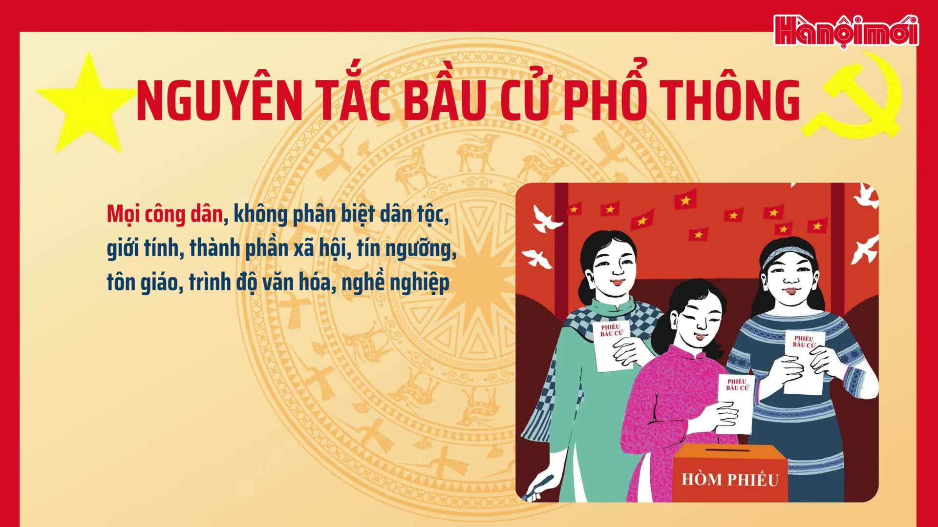 Bốn nguyên tắc bầu cử đại biểu Quốc hội và đại biểu HĐND