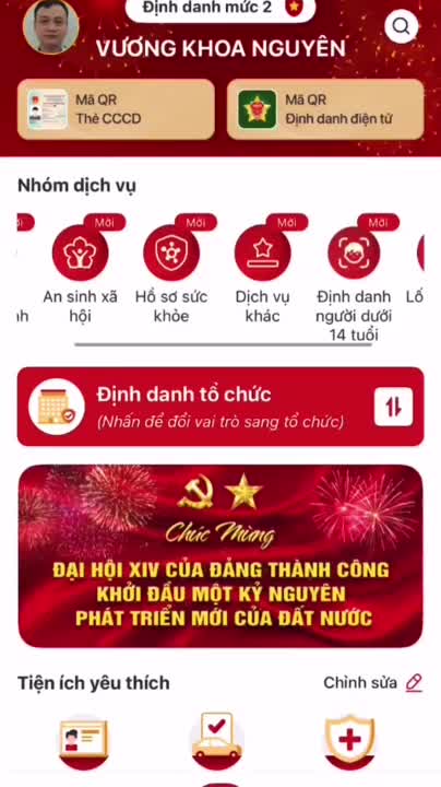 Hướng dẫn kiểm tra thông tin, thay đổi khu vực bỏ phiếu qua ứng dụng VNeID