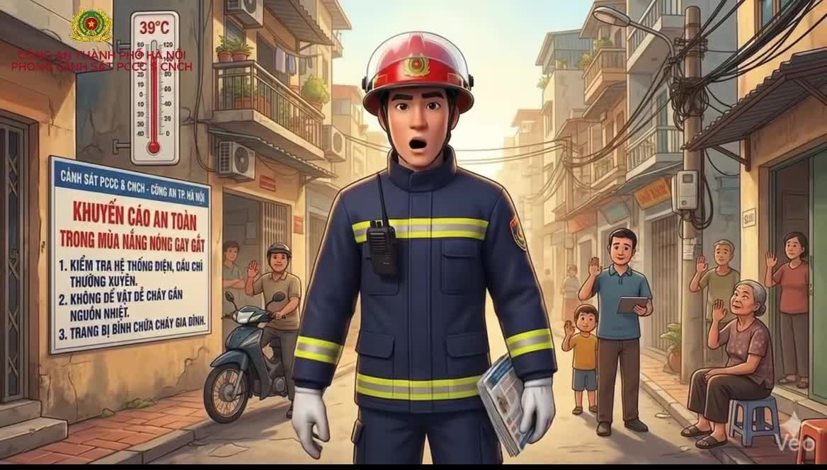 Công an phường Hoàn Kiếm khuyến cáo mùa nắng nóng