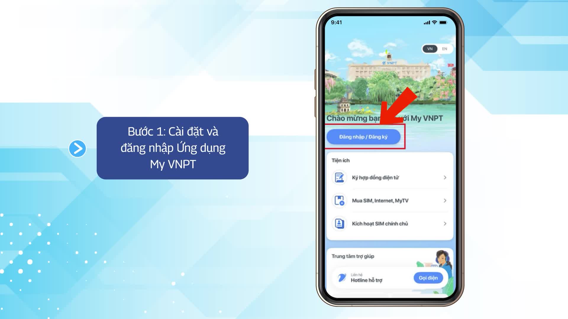 Hướng dẫn định danh sim Vinaphone chính chủ trên ứng dụng My VNPT