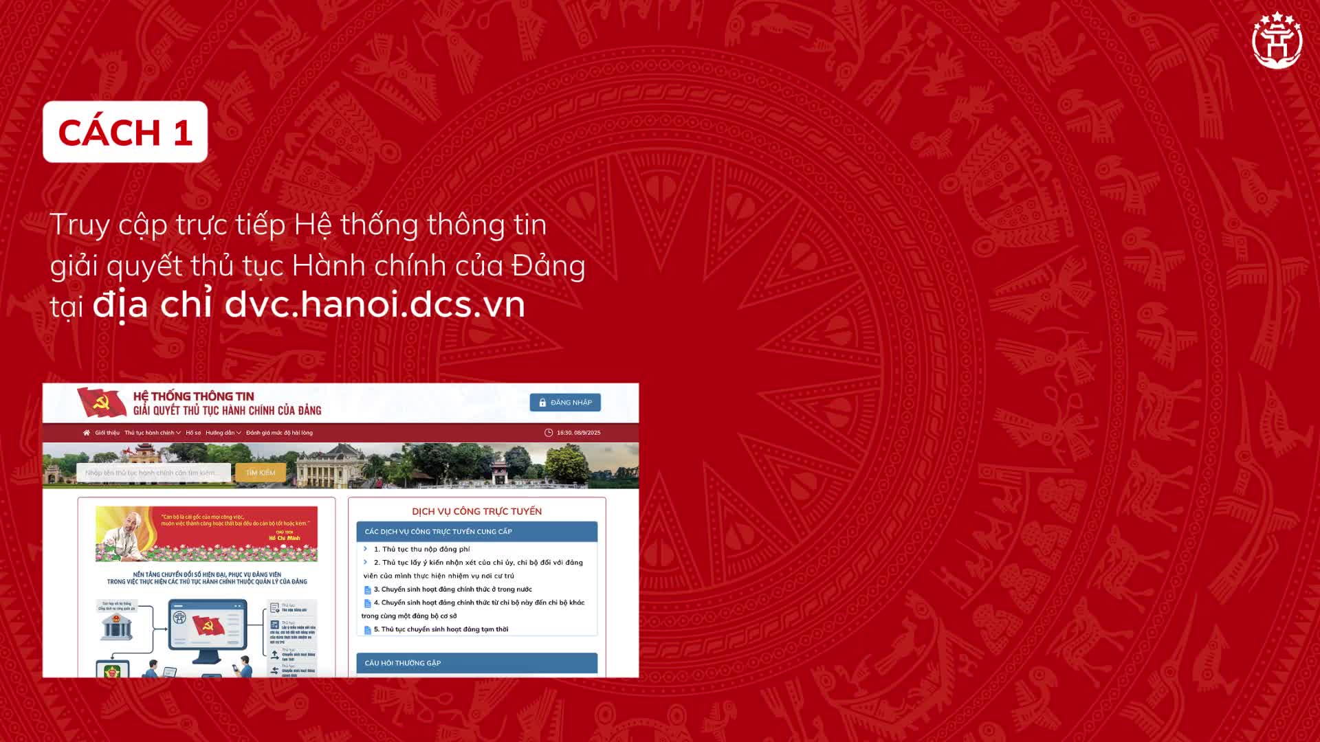 Hướng dẫn đăng nhập bằng tài khoản quản trị của đơn vị 