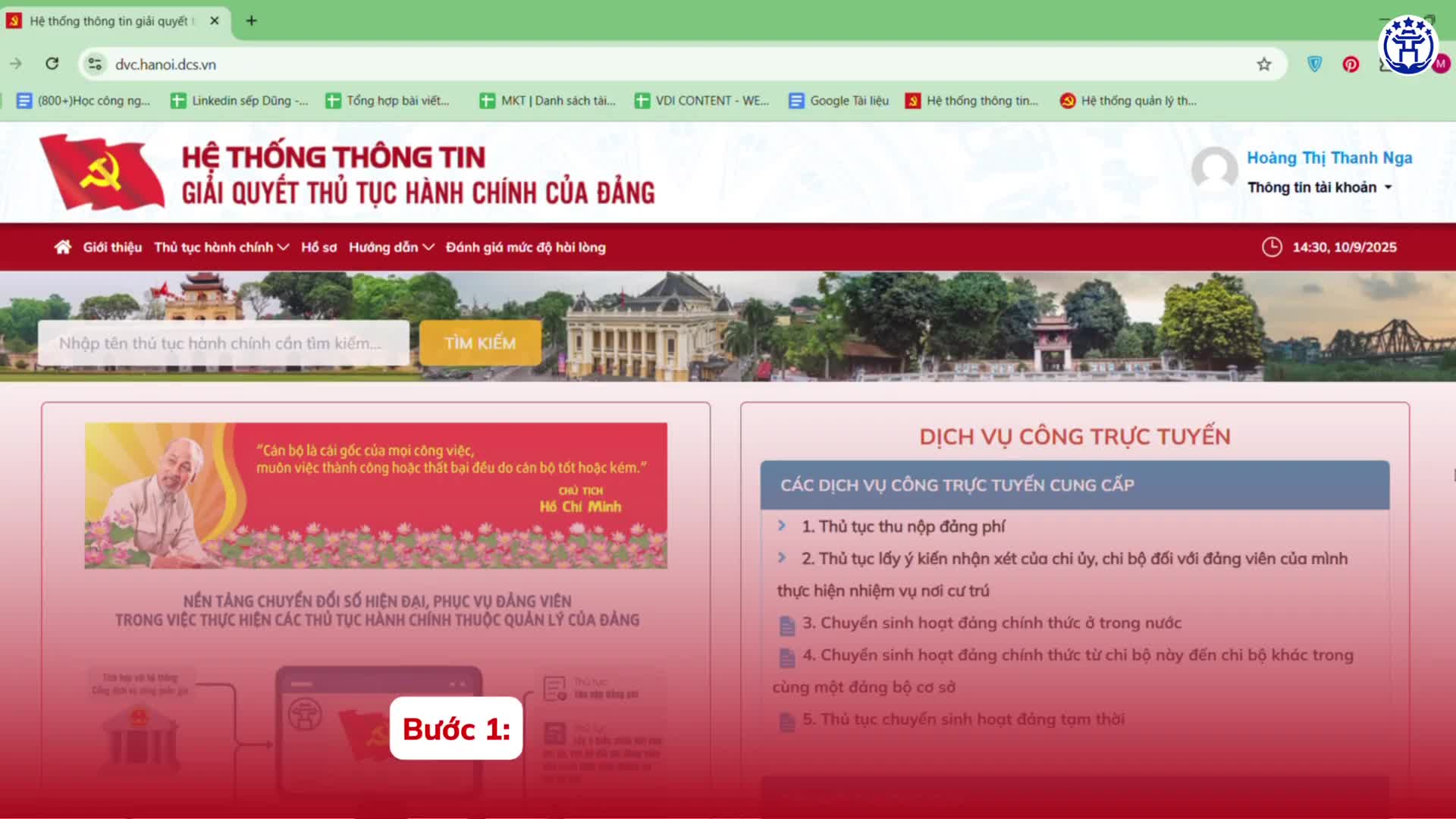
Hướng dẫn nộp Đảng phí cho cá nhân Đảng viên
