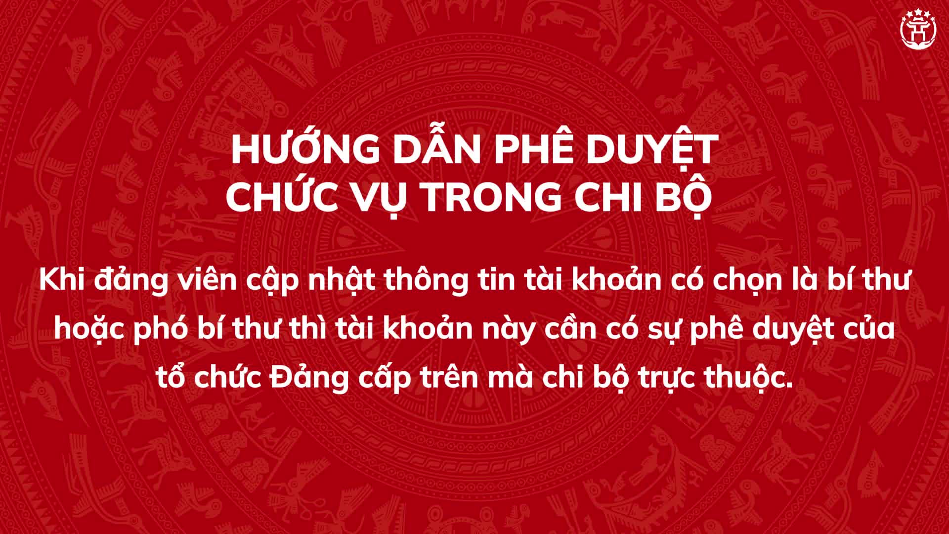 
Hướng dẫn thay đổi thông tin cho Đảng viên