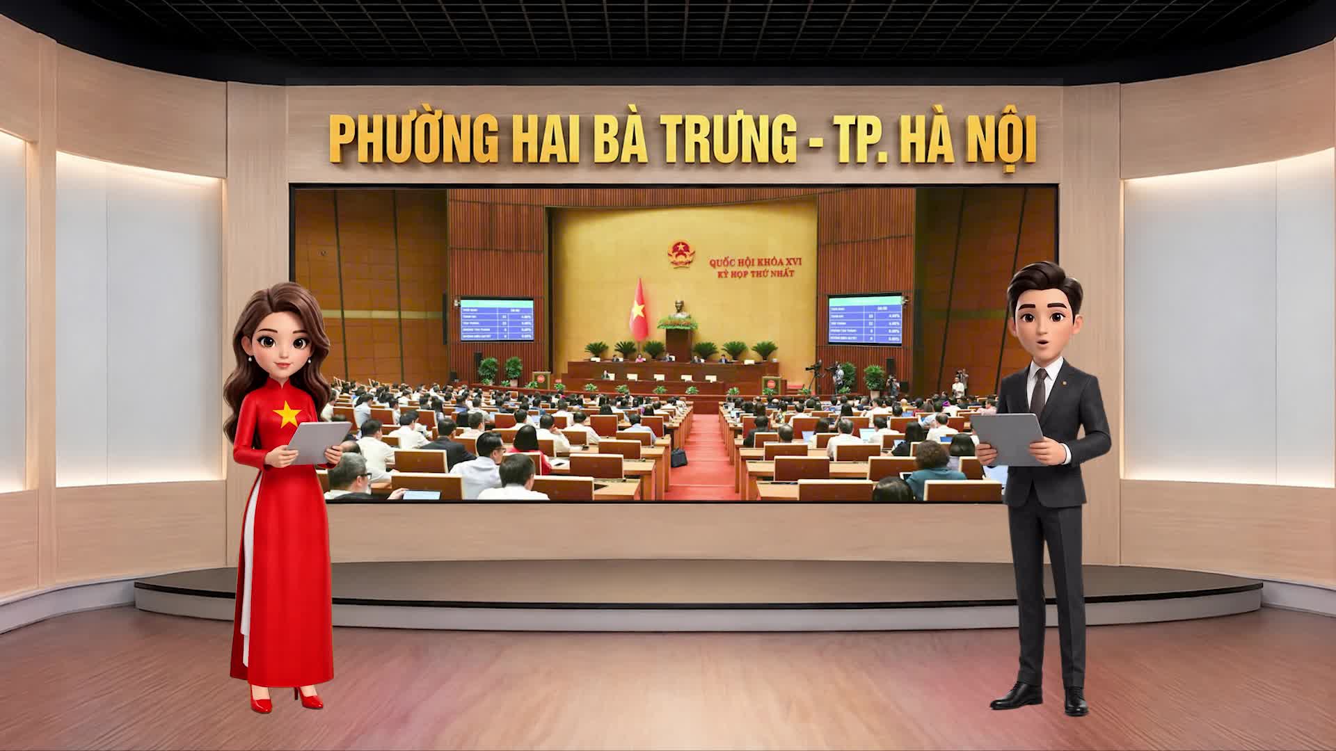 Clip (AI) Phường Hai Bà Trưng - Trạm kết nối số - Tuyên truyền về Luật Thủ đô năm 2026.