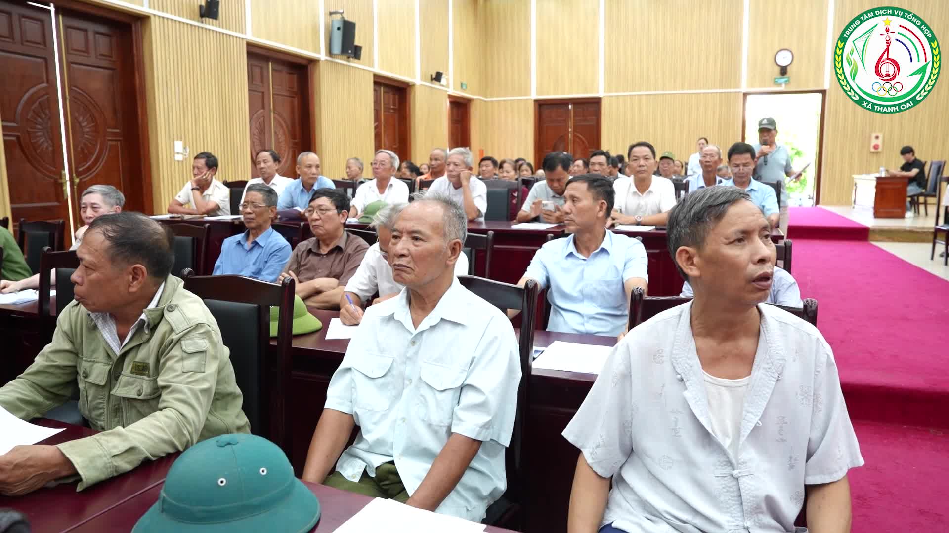 XÃ THANH OAI TỔ CHỨC HỘI NGHỊ LẤY Ý KIẾN NHÂN DÂN VỀ CÔNG TÁC DI DỜI MỒ MẢ PHỤC VỤ GPMB DỰ ÁN KHU ĐÔ THỊ THỂ THAO QUỐC TẾ HÀ NỘI