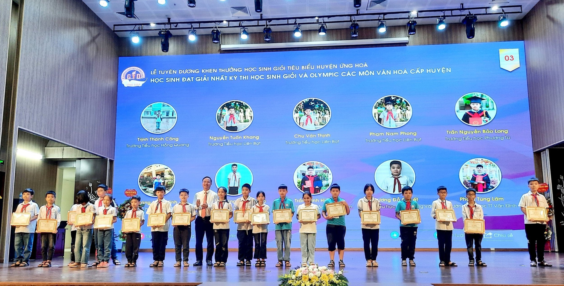 Ứng Hòa: Tuyên dương 270 học sinh tiêu biểu năm học 2023-2024- Ảnh 2.