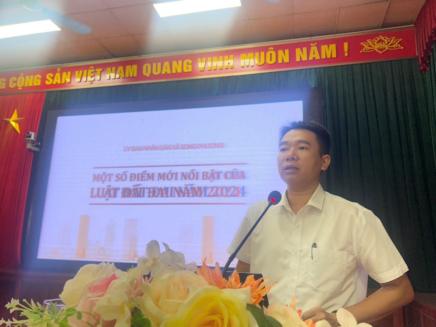 Hội nghị Tuyên truyền những điểm mới của Luật đất đai 2024, Tập huấn kỹ năng tuyên truyền cho Tuyên truyền viên, Hòa giải viên ở cơ sở trên địa bàn xã Song Phương năm 2024- Ảnh 2.