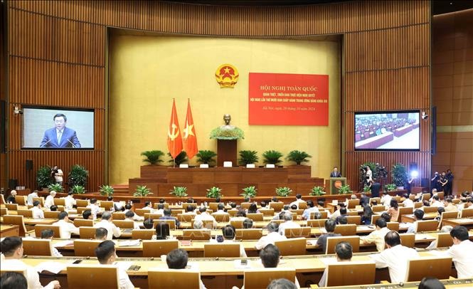 Hội nghị toàn quốc quán triệt, triển khai thực hiện Nghị quyết Hội nghị Trung ương 10, khóa XIII- Ảnh 1.