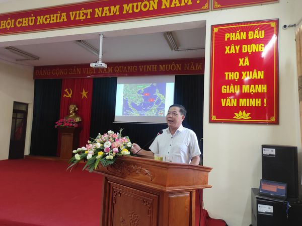 Thọ Xuân tổ chức hội nghị quán triệt Quy định số 144; Chỉ thị 35 của Bộ Chính trị; các Kế hoạch của Thành ủy, Huyện ủy và của Đảng ủy- Ảnh 1.