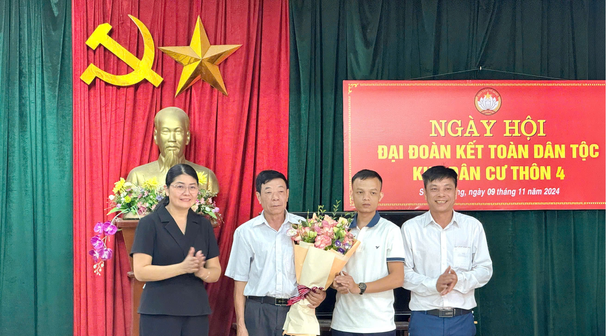 Ngày Hội Đại Đoàn kết Thôn 4 xã Song Phương- Ảnh 1.
