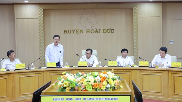 Huyện Hoài Đức tổ chức Diễn đàn các Doanh nghiệp phát triển đô thị với xây dựng Hoài Đức thành Quận- Ảnh 7.