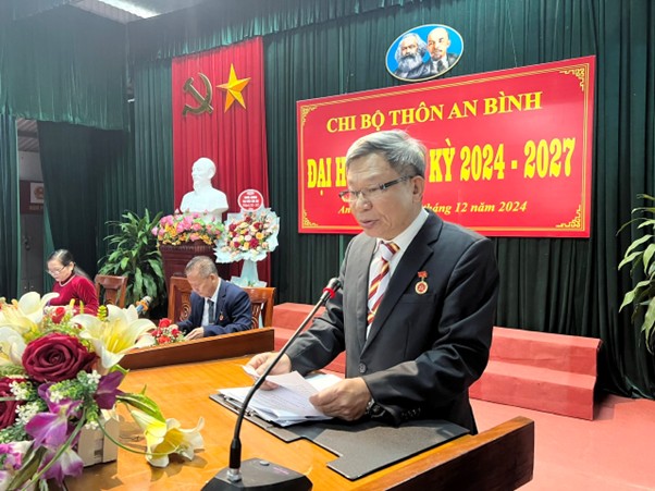 Đảng ủy xã An Khánh chỉ đạo chi bộ thôn An Bình đại hội điểm nhiệm kỳ 2024 - 2027- Ảnh 3.