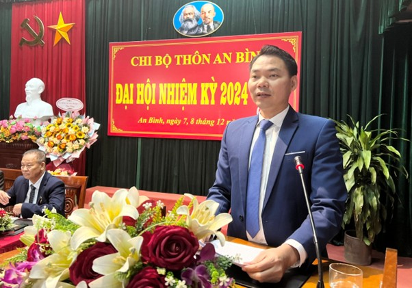 Đảng ủy xã An Khánh chỉ đạo chi bộ thôn An Bình đại hội điểm nhiệm kỳ 2024 - 2027- Ảnh 6.
