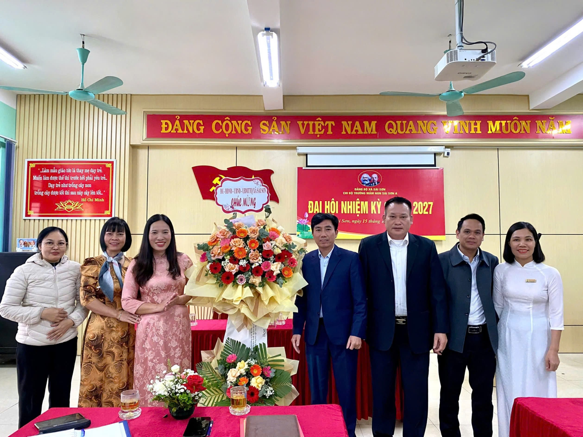 TRƯỜNG MẦM NON SÀI SƠN A TỔ CHỨC THÀNH CÔNG ĐẠI HỘI CHI BỘ NHIỆM KỲ 2025 - 2027- Ảnh 1.