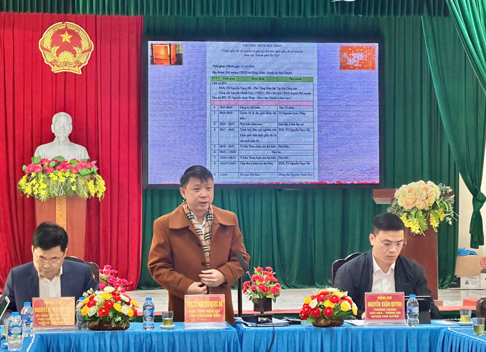 Huyện Phú Xuyên mong muốn sớm hồi sinh làng nghề giấy dó An Cốc- Ảnh 2.