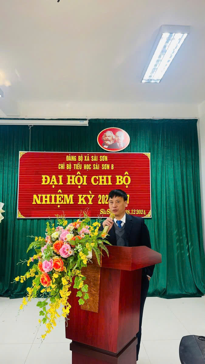 ĐẠI HỘI CHI BỘ TRƯỜNG TIỂU HỌC SÀI SƠN B NHIỆM KỲ 2025-2027- Ảnh 3.