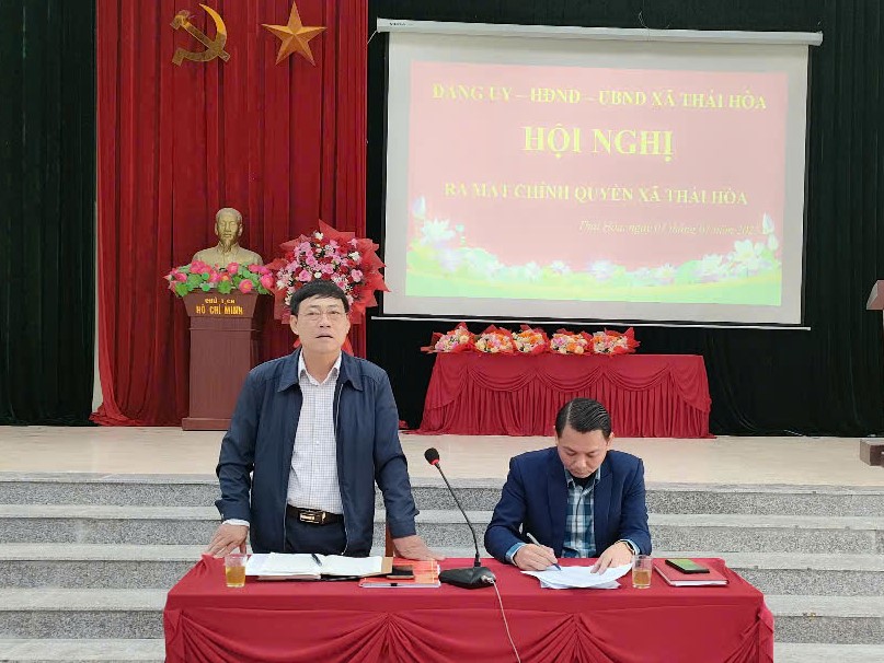 Thái Hòa: Ra mắt chính quyền xã mới và sẵn sàng vận hành- Ảnh 3.