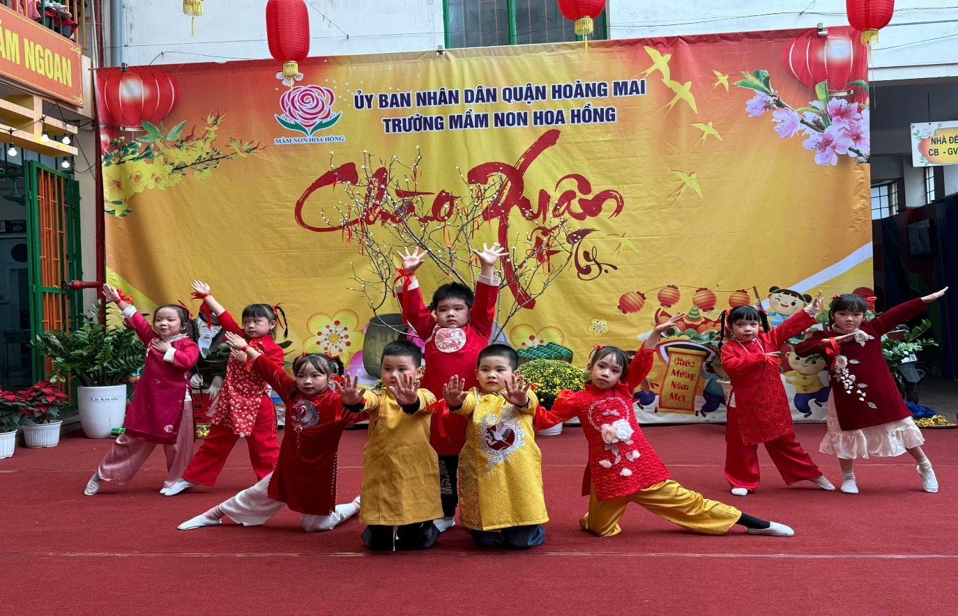 Lễ hội chào mừng Tết nguyên đán Ất Tỵ của trường mầm non Hoa Hồng- Ảnh 1.