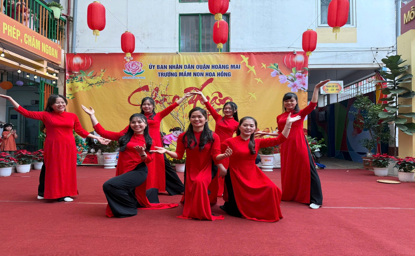 Lễ hội chào mừng Tết nguyên đán Ất Tỵ của trường mầm non Hoa Hồng- Ảnh 2.