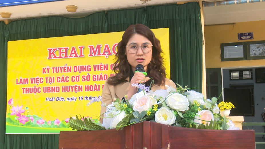 Hoài Đức khai mạc vòng 2 kỳ tuyển dụng viên chức làm việc tại các cơ sở giáo dục công lập thuộc huyện- Ảnh 1.