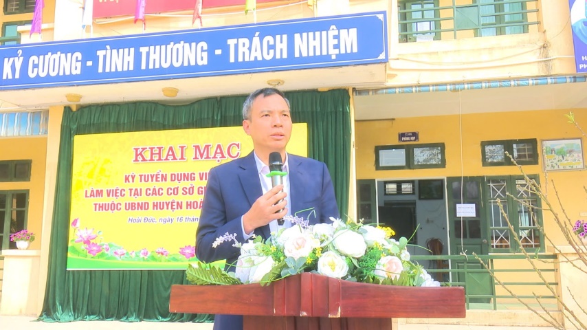 Hoài Đức khai mạc vòng 2 kỳ tuyển dụng viên chức làm việc tại các cơ sở giáo dục công lập thuộc huyện- Ảnh 4.