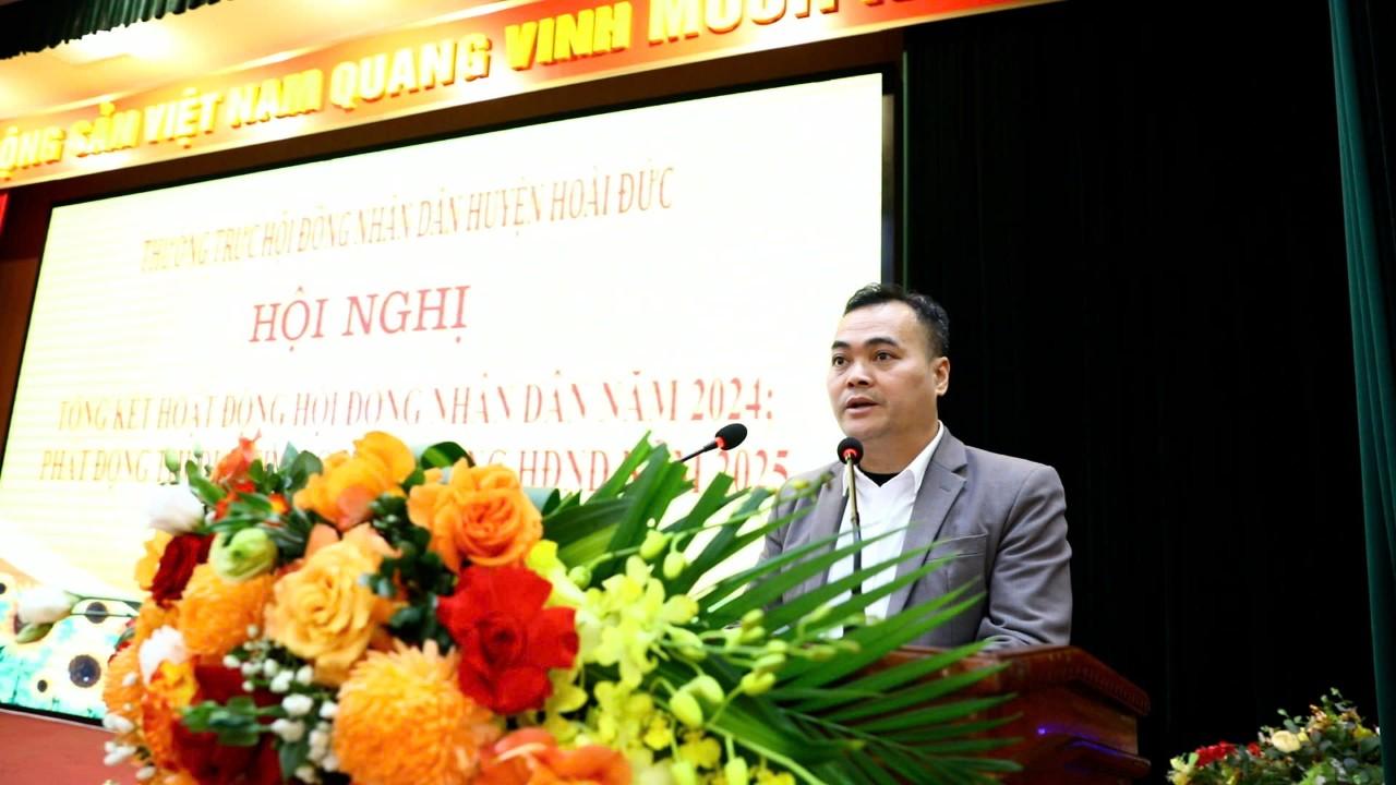 HĐND huyện Hoài Đức tổng kết hoạt động HĐND các cấp trên địa bàn huyện năm 2024; phát động thi đua và triển khai nhiệm vụ năm 2025- Ảnh 2.