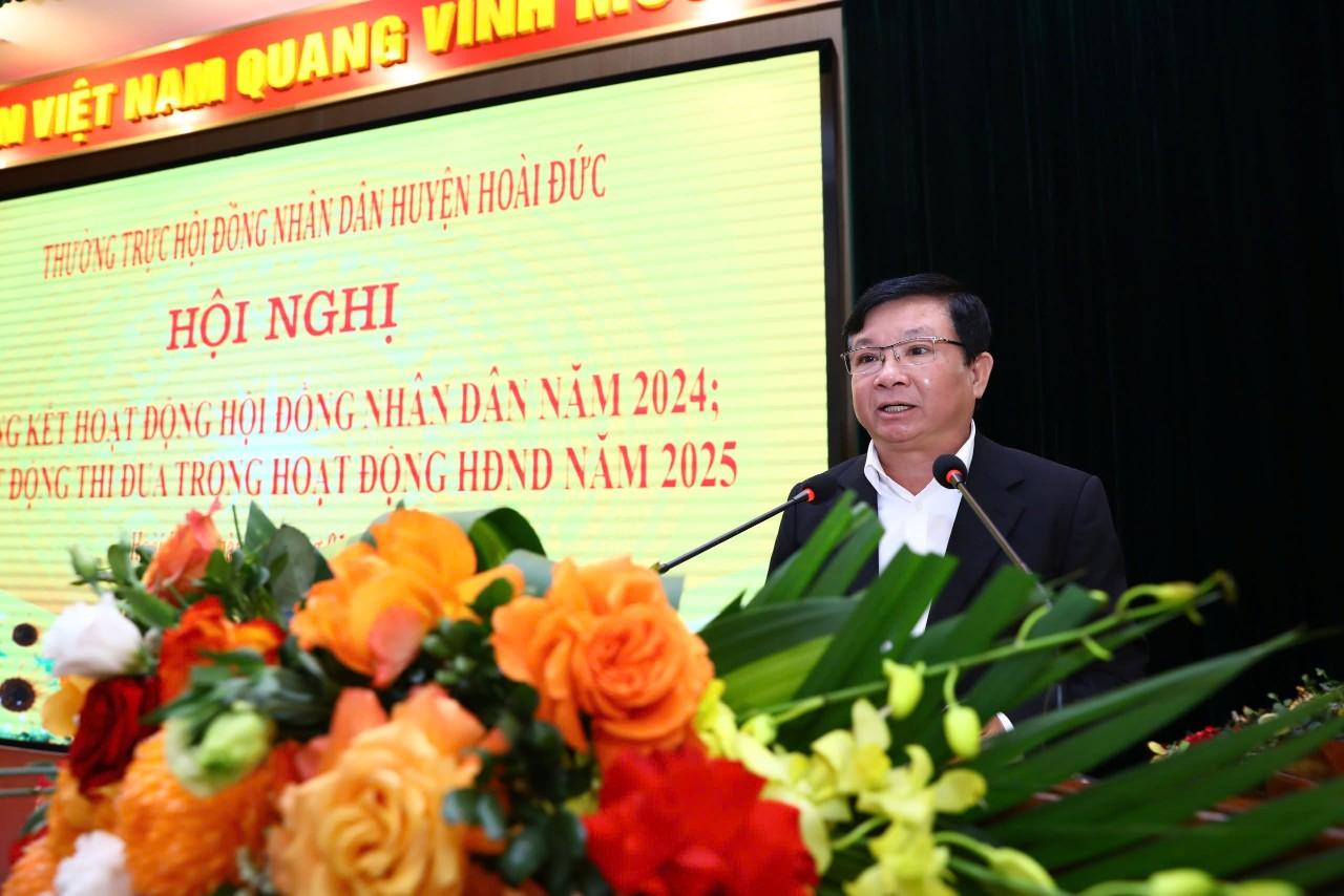 HĐND huyện Hoài Đức tổng kết hoạt động HĐND các cấp trên địa bàn huyện năm 2024; phát động thi đua và triển khai nhiệm vụ năm 2025- Ảnh 6.