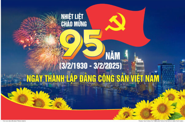 Tuyên truyền kỷ niệm 95 năm ngày thành lập Đảng Cộng sản Việt Nam- Ảnh 1.