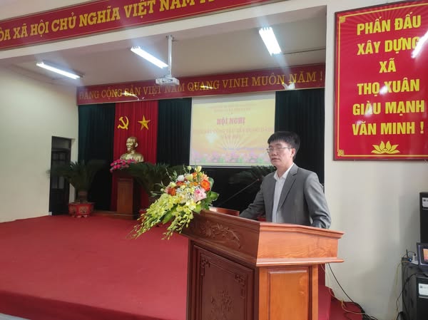 Đảng ủy xã Thọ Xuân tổ chức hội nghị Tổng kết công tác xây dựng Đảng năm 2024- Ảnh 1.