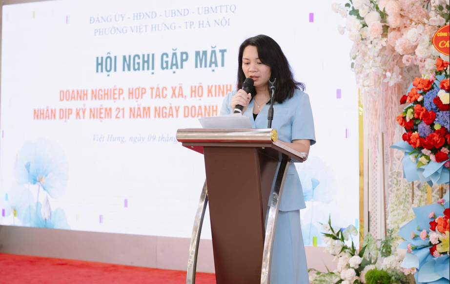 Phường Việt Hưng gặp mặt doanh nghiệp, hợp tác xã, hộ kinh doanh nhân kỷ niệm 21 năm Ngày Doanh nhân Việt Nam- Ảnh 5.