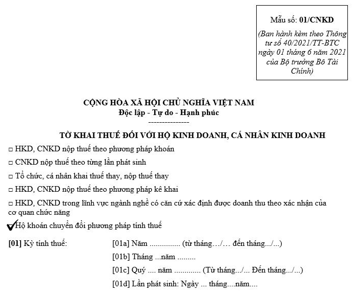 Hướng dẫn hộ kinh doanh nộp thuế theo phương pháp kê khai- Ảnh 3.