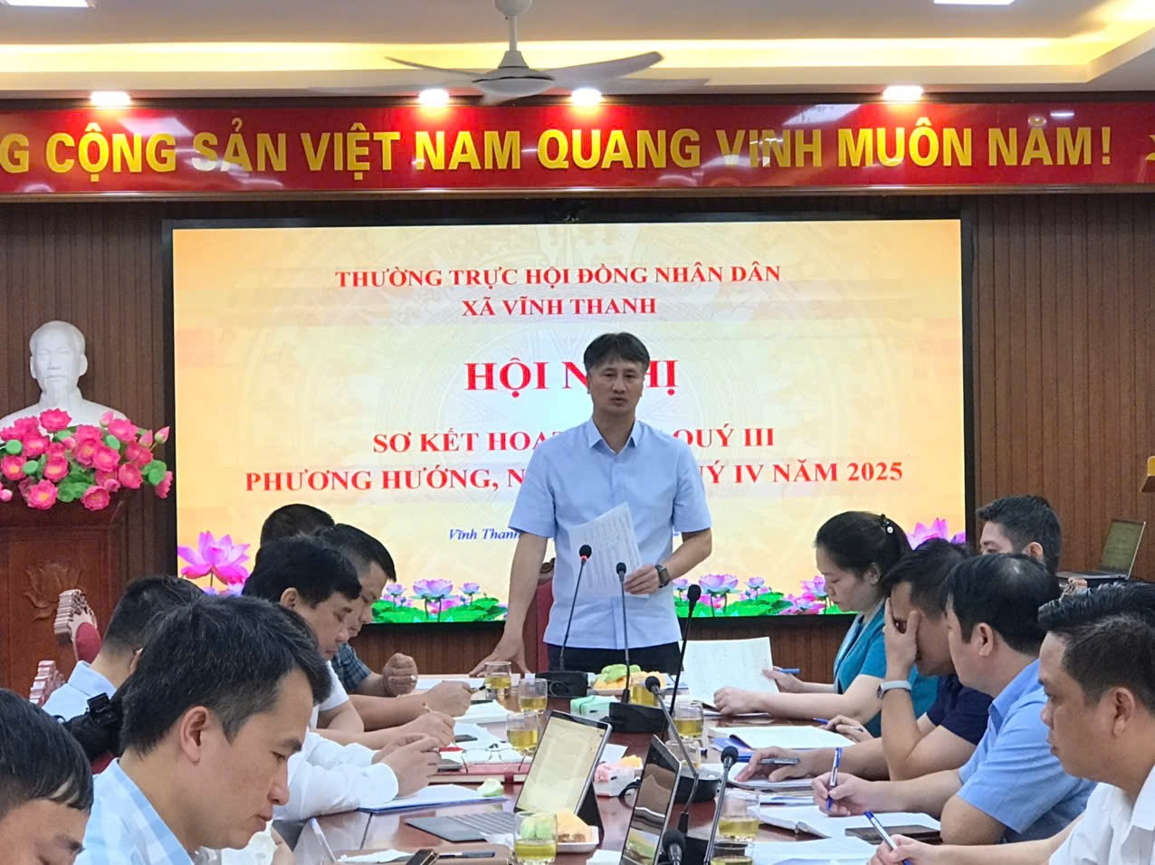 Thường trực Hội đồng nhân dân xã Vĩnh Thanh tổ chức sơ kết hoạt động quý III và Triển khai phương hướng nhiệm vụ quý IV năm 2025- Ảnh 12.
