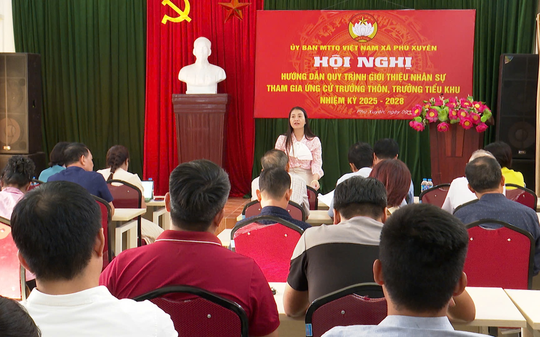 Hội nghị hướng dẫn quy trình giới thiệu nhân sự tham gia ứng cử Trưởng thôn, Trưởng tiểu khu, nhiệm kỳ 2025-2028