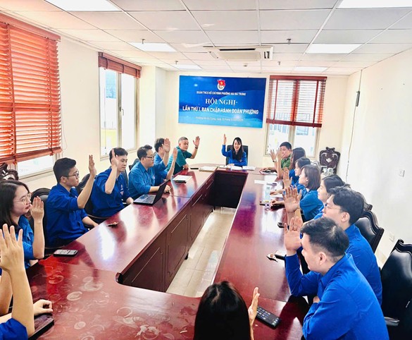 ĐOÀN PHƯỜNG HAI BÀ TRƯNG TỔ CHỨC HỘI NGHỊ LẦN THỨ I BAN CHẤP HÀNH KHÓA MỚI

- Ảnh 2.